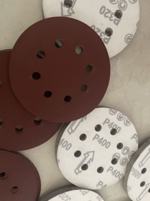 Шліфовальні круги на ліпучці 120мм всіх розмірів