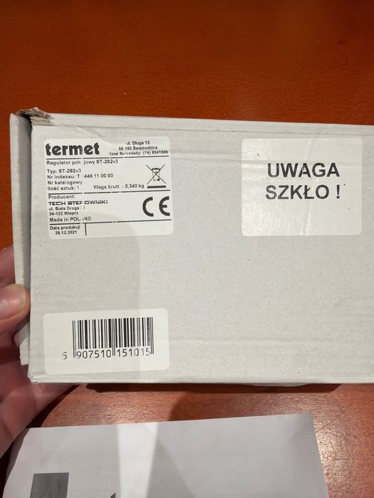 Nowy, w folii, Termet ST-292 V3 Regulator Temperatury Tygodniowy