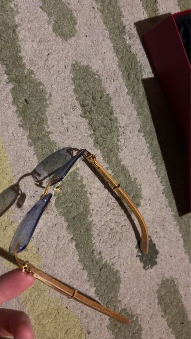 Okulary cartier niebieskie