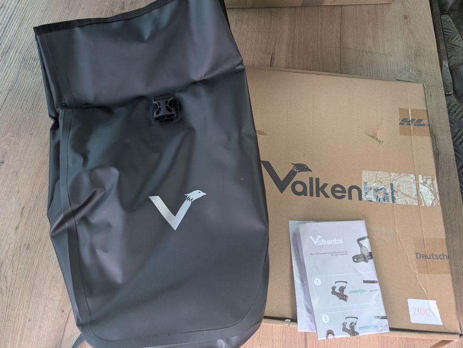 Valkental Torba rowerowa, sakwa wodoodporna 20L