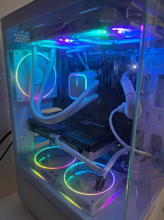High-Performance Gaming PC | RTX 5060 Ti | 128GB RAM | White RGB | 10G