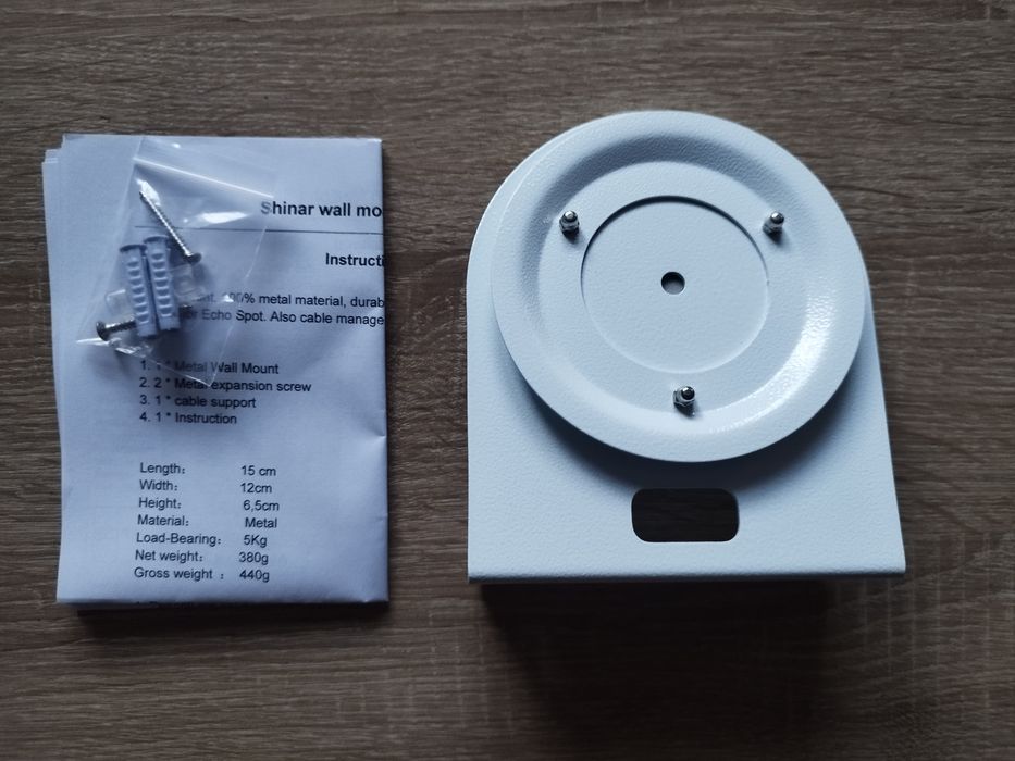 Metalowy uchwyt do Echo Dot