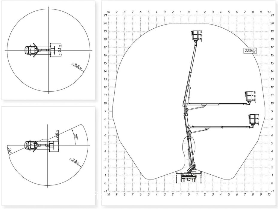 Zwyżka 20 m z operatorem - wynajem.