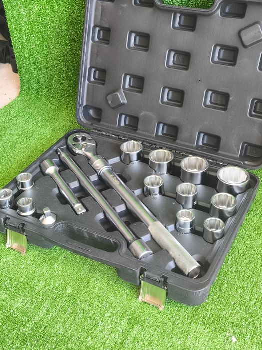 Conjunto roquete extensível 16pcs chaves do 19mm aos 50mm