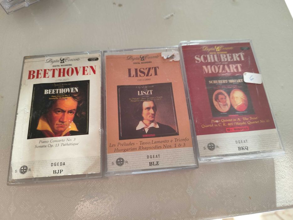 Lote de k7 musica clássica rara,alguns selados