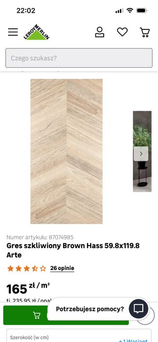 Płytki 120x60 hass Brown