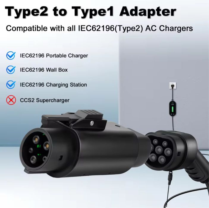 Перехідник Type 2 на Type 1 від виробника GUIWING.