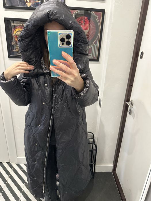 Зимовий пуховик довгий