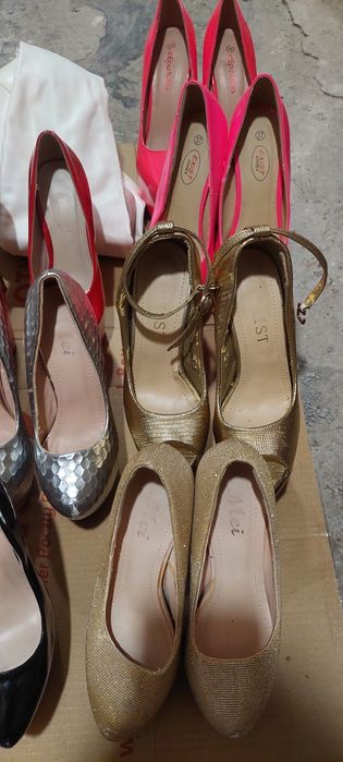 Zestaw 12 par czółenka wysokie szpilki