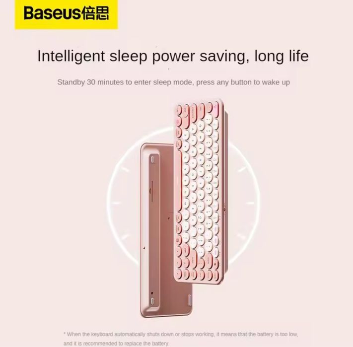 Клавіатура і миша BASEUS K01A PINK (ENG) набір