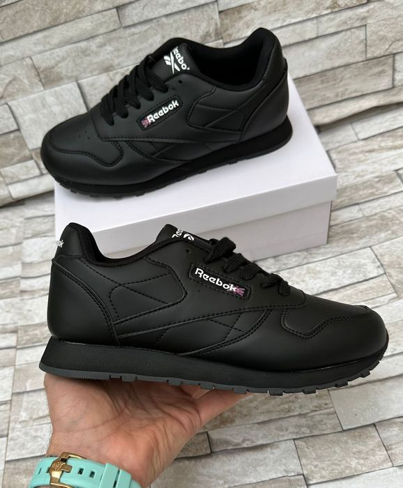 Buty Reebok biale czarne skorzane sportowe 37 | PROMOCJA 50%