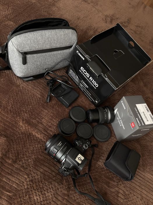 Canon EOS R100 – повний набір + 2 об’єктиви (Новий, на гарантії)