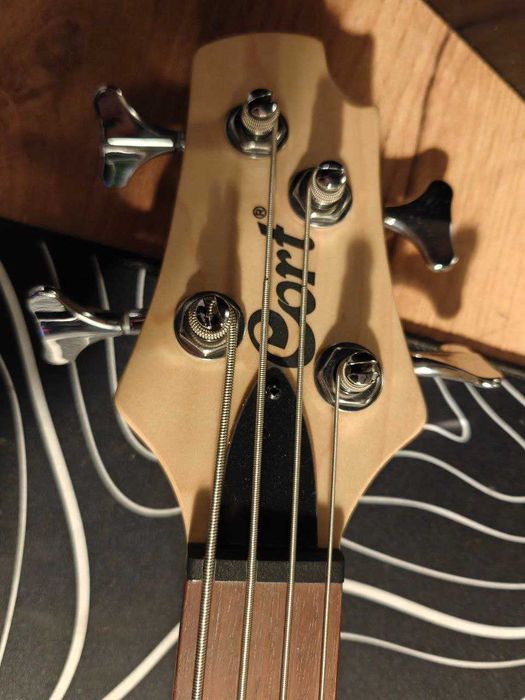 Бас-гітара Cort Action PJ Open Pore Black