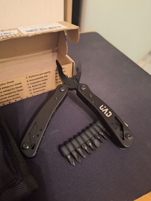 Мультитул BasicCraft 420 12 інструментів чорний