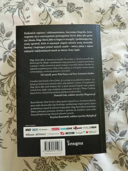 Książka "Droga Steve'a Jobsa" biografia