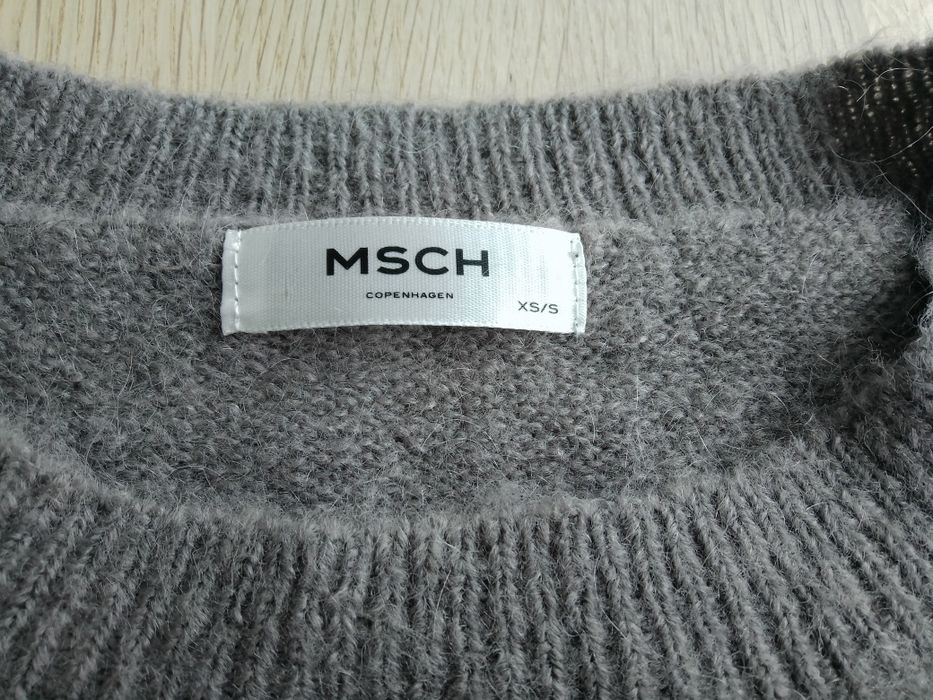 Moss Copenhagen Moher Wełna Pullover MSCH miękki moherowy sweterek