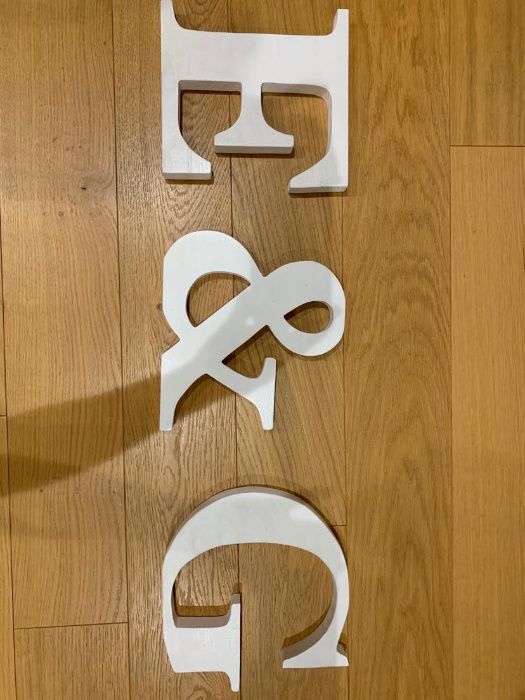 Drewniane literki wys. 25cm
