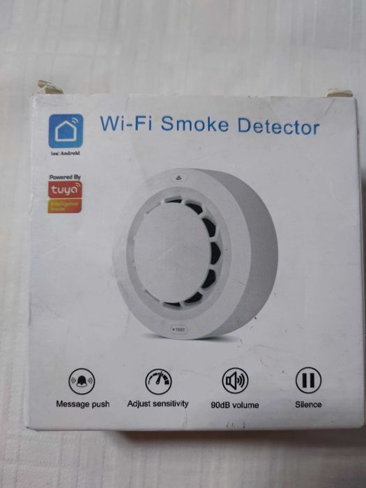 Czujnik, czujka, detektor dymu TUYA WiFi SmartLife