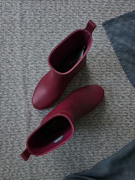 Kalosze kozaki bordo Calvin Klein