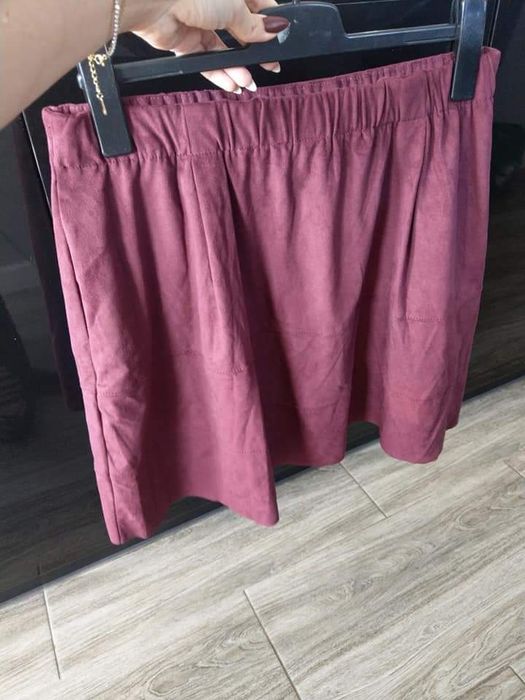 R.XL bordowa spódnica hit sezonu
