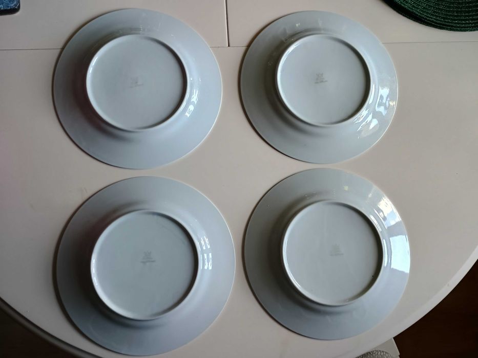 Talerze porcelanowe Karolina Duże 4 sztuki