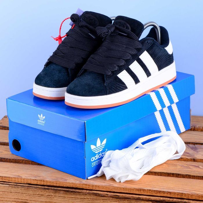 (2287) Кросівки кеди Adidas Campus чорні (41-43) адідас