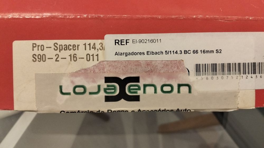 Alargadores Eibach Pro Novos nunca usados medidas 5/114.3 Bore Core
