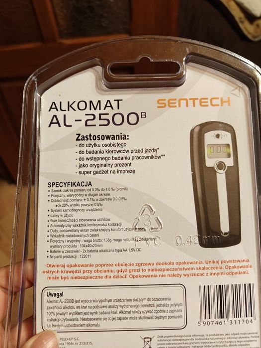Alkomat Sentech Al-2500 b