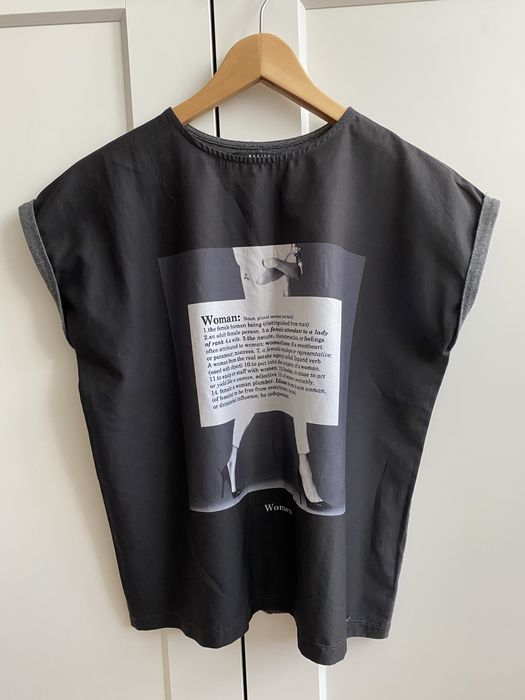 Mohito Bluzka czarna XS z nadrukiem