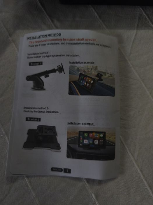 Ecrã Universal 16" Car Player – CarPlay & Android Auto