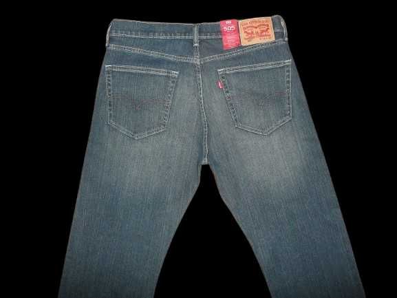 NOWE spodnie dżinsy LEVIS 505 W33/L34=45/114cm jeansy
