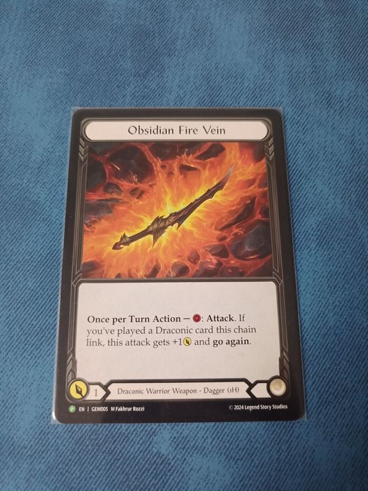 Obsidian Fire Vein CF 1枚　逆向き　プロモ Obsidian Fire Vein CF 1枚 逆向き プロモ Obsidian Fire Vein CF 1枚