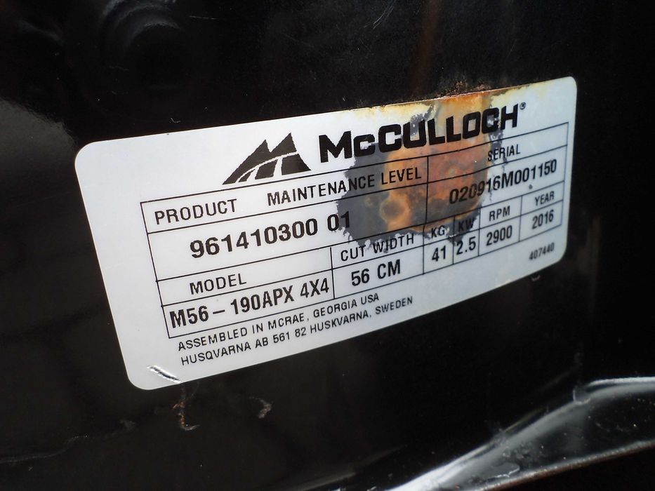 Kosiarka McULLOCH Husqvarna napęd 4x4 DRIVE Briggs&Stratton Mieląca