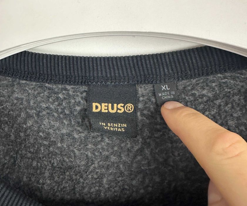 Bluza DEUS EX MACHINA czarna męska oversize XL