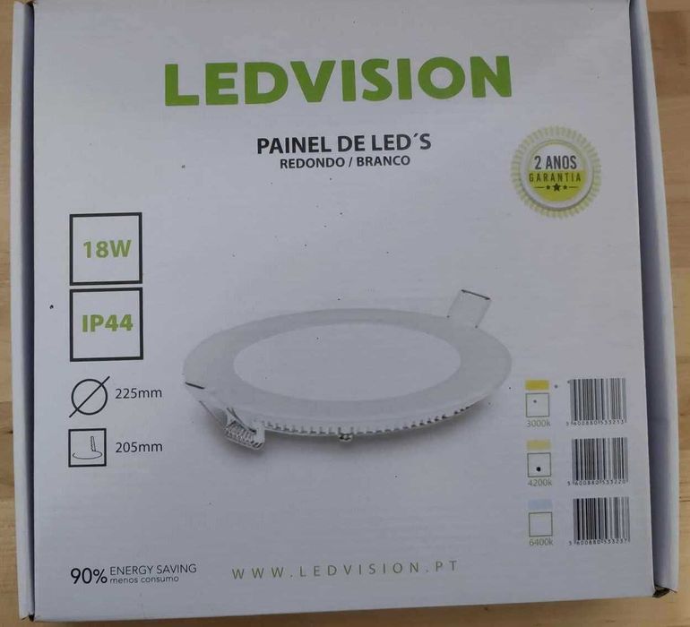 Fita led 18W com transformador.