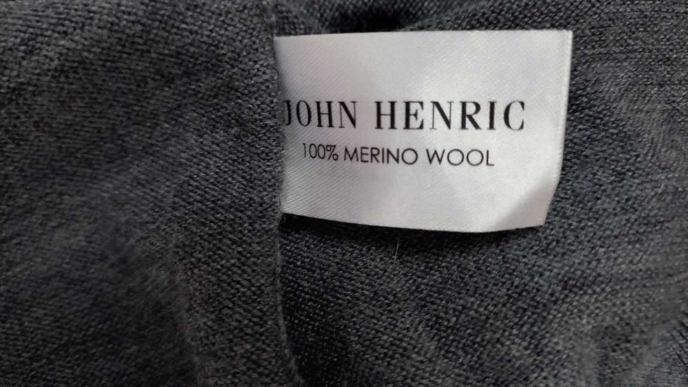 мужской свитер JOHN HENRIC (Sweden)  Lambswool 100%