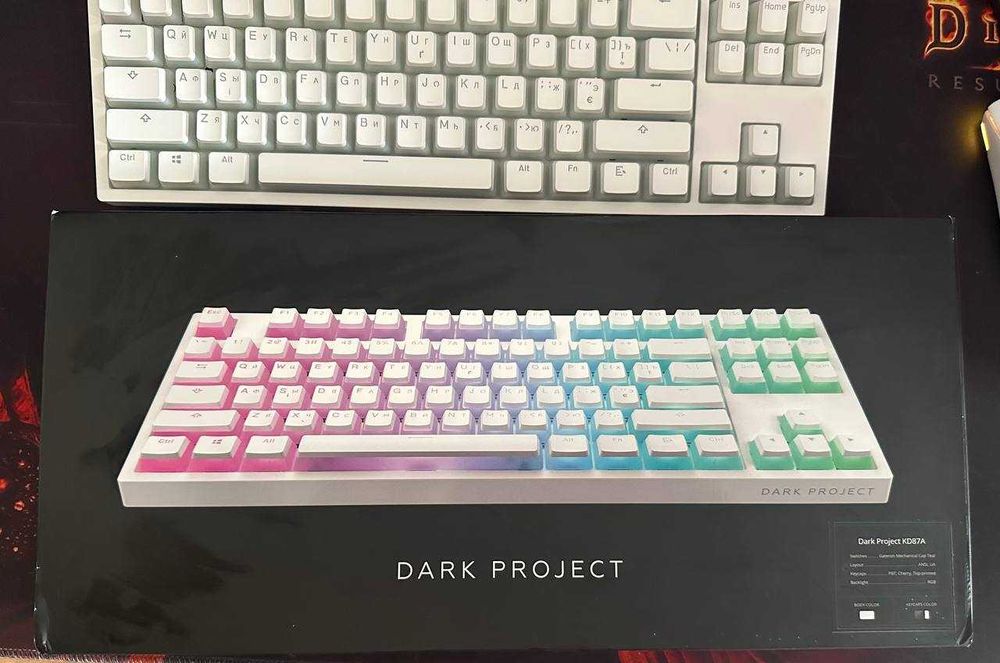Ігрова Механічна Клавіатура Dark Project Pro KD87A PBT Gateron Teal