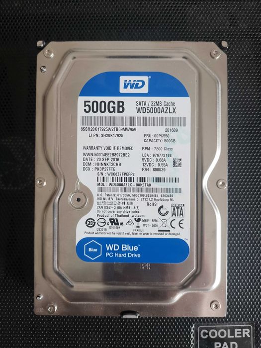 Dwa Dyski 3.5'' WD 640GB 500GB Sata II Stan BDB Gwarancja