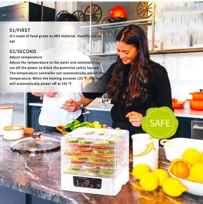 Desidratador de Alimentos com 5 Bandejas