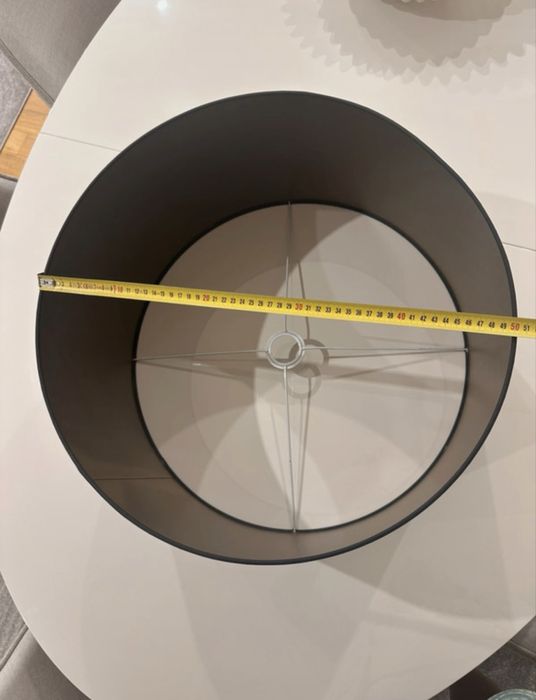 Abajur preto com brilho