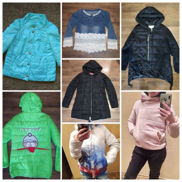 Куртки разные деми, еврозима женская, подросток. 42,С.