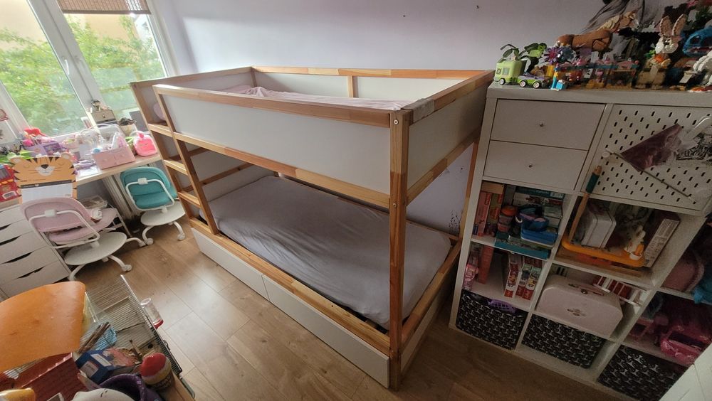 Łóżko piętrowe Kura z Ikea