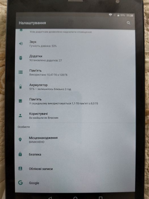 Планшет Samsung tab14  8/128гб