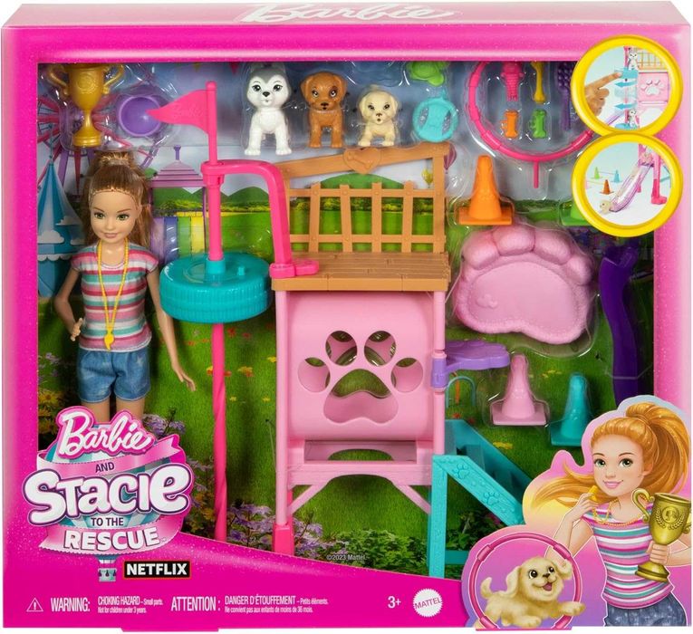 УЦІНКА. Барбі Стейсі Цуценята смуга перешкод Barbie Stacie  The Rescue