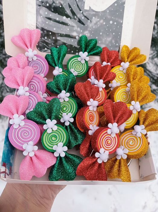 Цукерки заколочки,резиночки,повязки,обручі від 30 грн