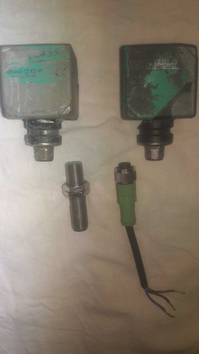 Датчик індуктивний, индуктивный NJ2, NBN40 -2 шт, Pepperl, 2 конектора ...
