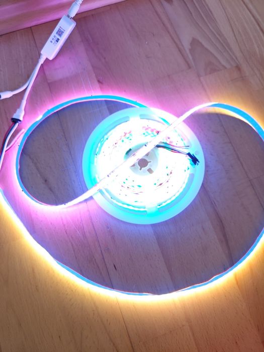 TAŚMA LED 5M COB NEON RGBIC 576 LED/M WS2811 rolka 10mm kolorowa IP20
