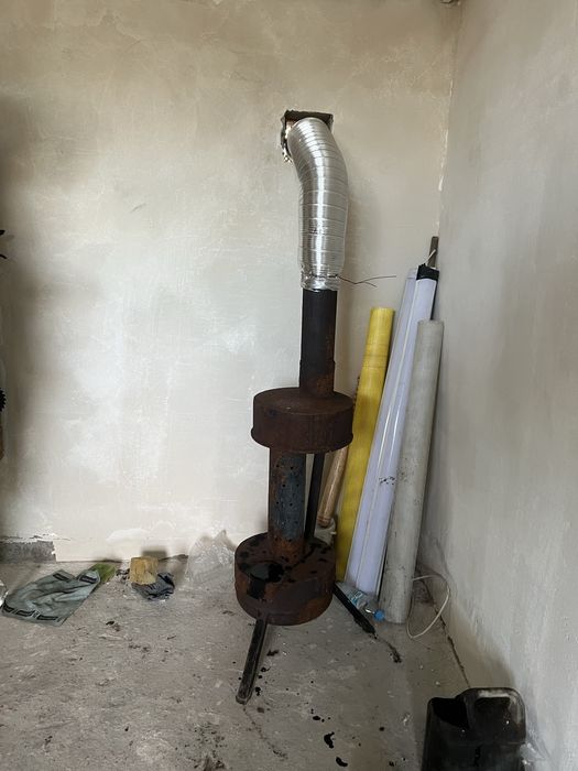 Буржуйка, піч на перероблене автомобільне масло