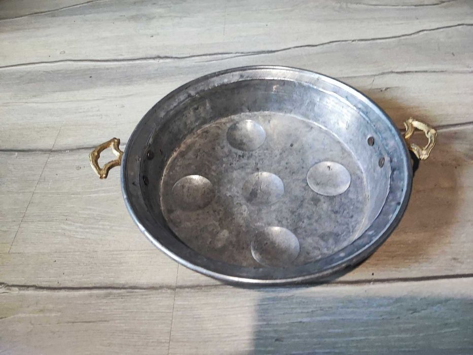 Przedwojenna miedziana patelnia,garnek