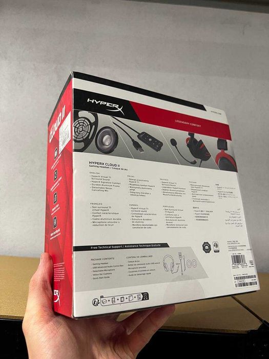 Навушники з мікрофоном HyperX Cloud II Red (KHX-HSCP-RD/4P5M0AA)